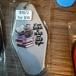 Colored Motel Key Chains (6)