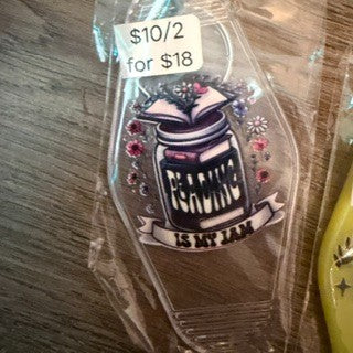 Colored Motel Key Chains (4)