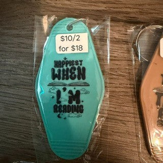 Colored Motel Key Chains (10)