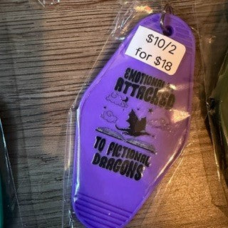 Colored Motel Key Chains (2)
