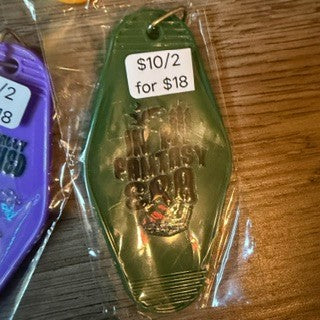 Colored Motel Key Chains