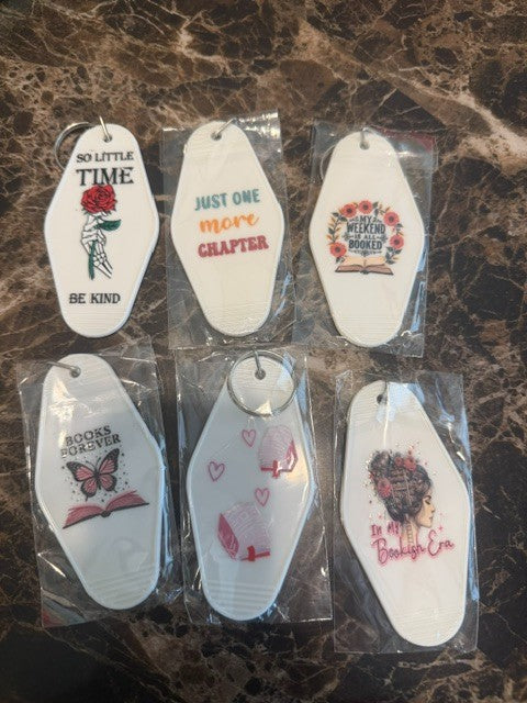 White Motel Keychains (5)