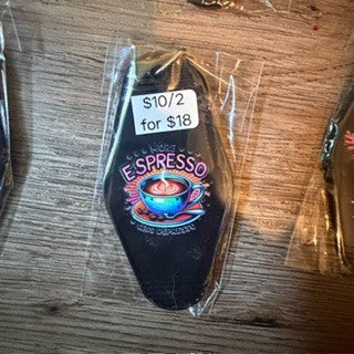 Black Motel Key Chains (2)